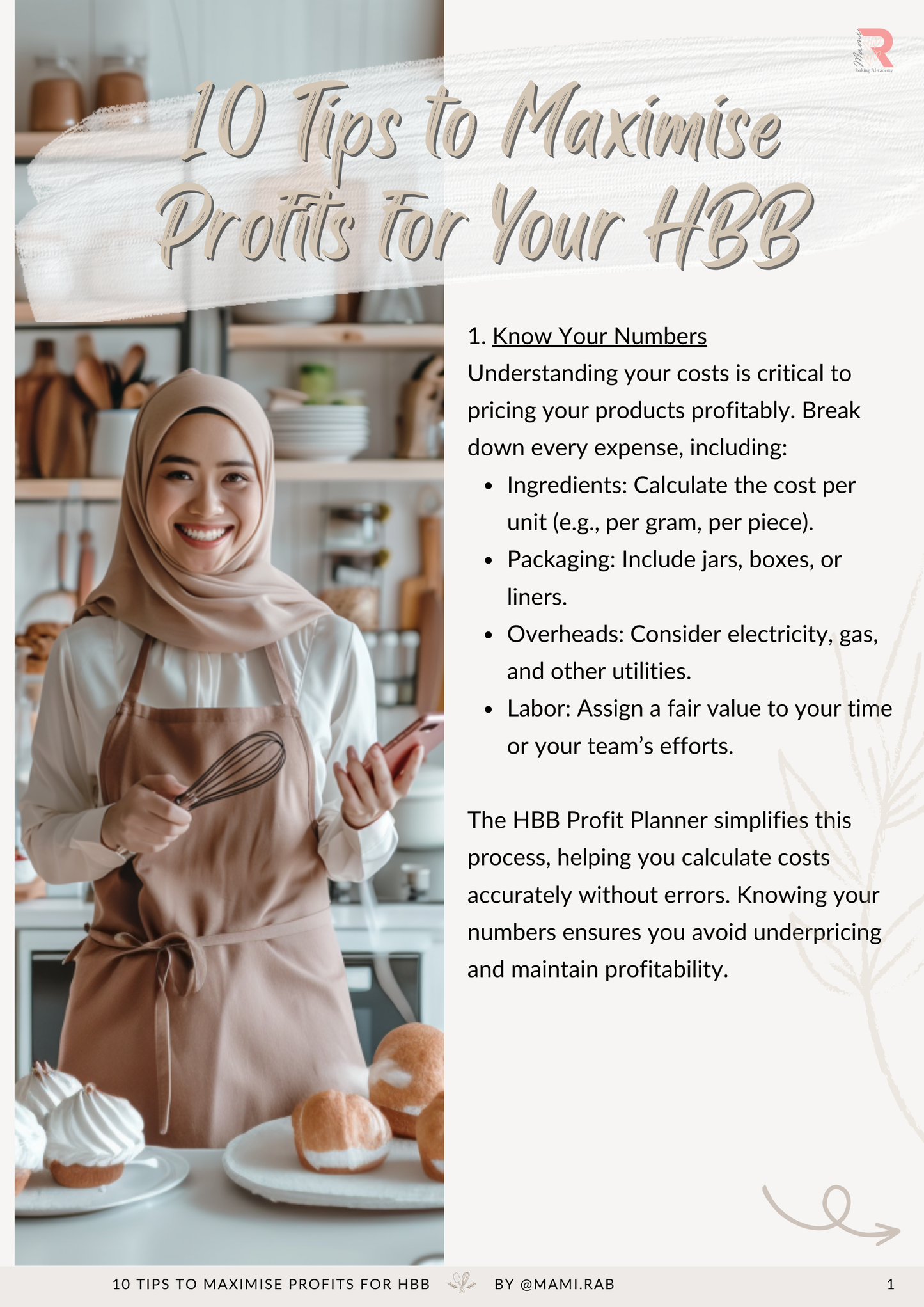 FREE: 10 Tips to Maximise Profits for Your HBB